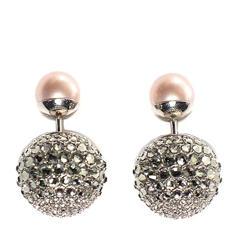 christian dior tribal earrings|christian dior earrings double balls.